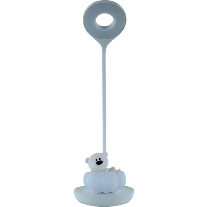 Настільна лампа Kite Cloudy Bear LED з акумулятором, біла (K24-493-2-1) зображення 3