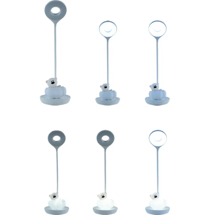 Настільна лампа Kite Cloudy Bear LED з акумулятором, біла (K24-493-2-1) зображення 5