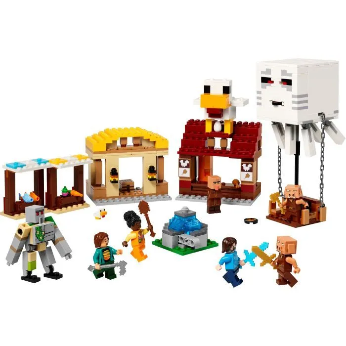 Конструктор LEGO Minecraft Напад на село з повітряною кулею Ґаст (21273) зображення 2
