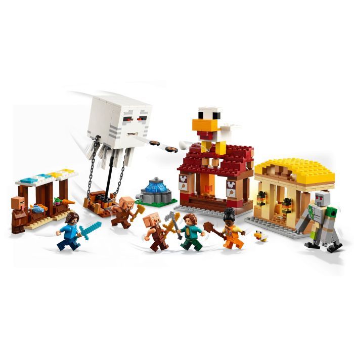 Конструктор LEGO Minecraft Нападение на деревню с воздушным шаром Гаст (21273) изображение 3