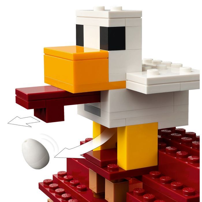 Конструктор LEGO Minecraft Нападение на деревню с воздушным шаром Гаст (21273) изображение 5