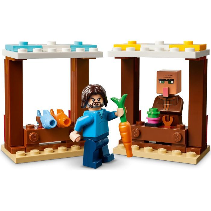 Конструктор LEGO Minecraft Нападение на деревню с воздушным шаром Гаст (21273) изображение 7