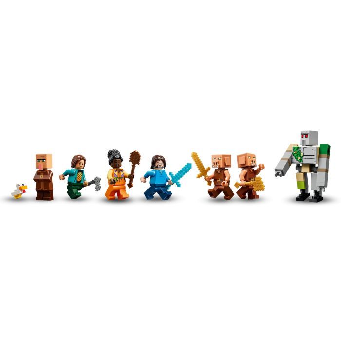Конструктор LEGO Minecraft Нападение на деревню с воздушным шаром Гаст (21273) изображение 8