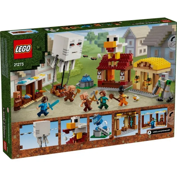 Конструктор LEGO Minecraft Напад на село з повітряною кулею Ґаст (21273) зображення 9