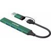 Концентратор Canyon hub DS-02 4in1 USB-A/C Green (CNS-TDS02GR) зображення 2