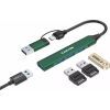 Концентратор Canyon hub DS-02 4in1 USB-A/C Green (CNS-TDS02GR) зображення 3