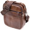 Сумка Vintage На два отделения Коричневая (20396) изображение 2