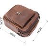 Сумка Vintage На два отделения Коричневая (20396) изображение 3
