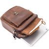 Сумка Vintage На два отделения Коричневая (20396) изображение 7