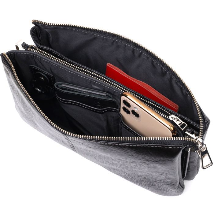 Сумка Grande Pelle Из натуральной кожи Черная (11658) изображение 5