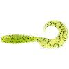 Силикон рыболовный FishUP Fancy Grub 1" 055 - Chartreuse/Black (12шт/уп) (1862.02.28)