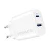 Зарядний пристрій Promate biplug-2.white