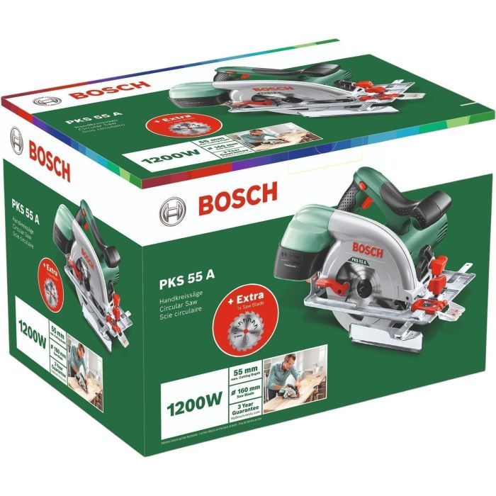 Дисковая пила Bosch KS 55 A 1200Вт, 160мм, 3.9кг (0.603.501.002) изображение 3
