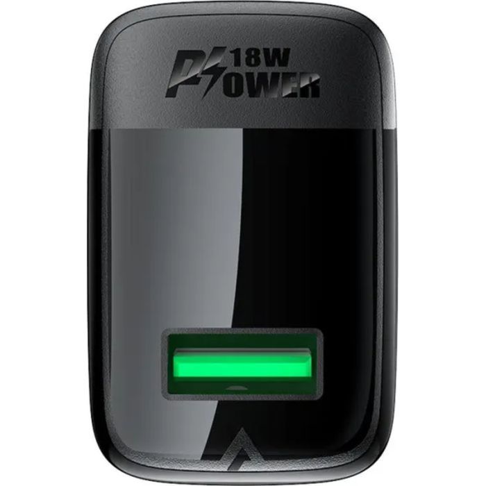 Зарядное устройство Acefast USB-A 20W + Type-C cable A90 Fast Charger Black (6974316280064) изображение 3