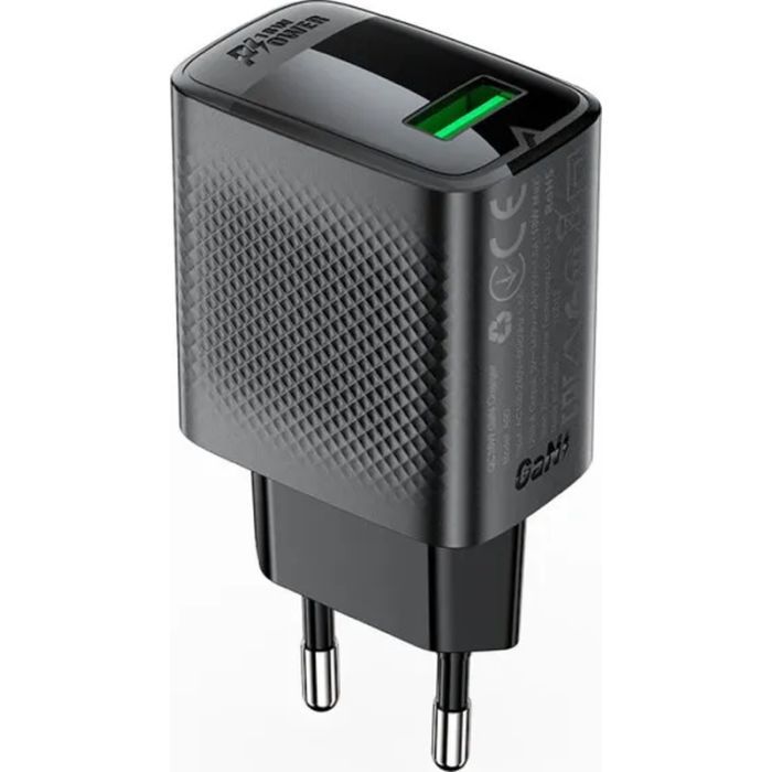 Зарядное устройство Acefast USB-A 20W + Type-C cable A90 Fast Charger Black (6974316280064) изображение 5
