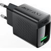 Зарядное устройство Acefast USB-A 20W + Type-C cable A90 Fast Charger Black (6974316280064)
