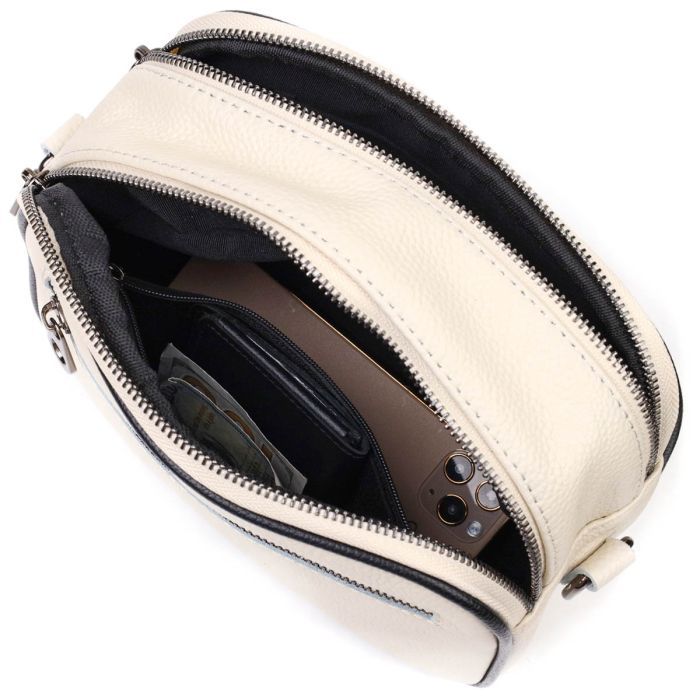 Сумка Vintage З натуральної шкіри Біла (22117) зображення 8