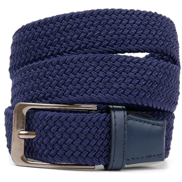 Ремінь Vintage Текстильний чоловічий Синій (20524) зображення 3