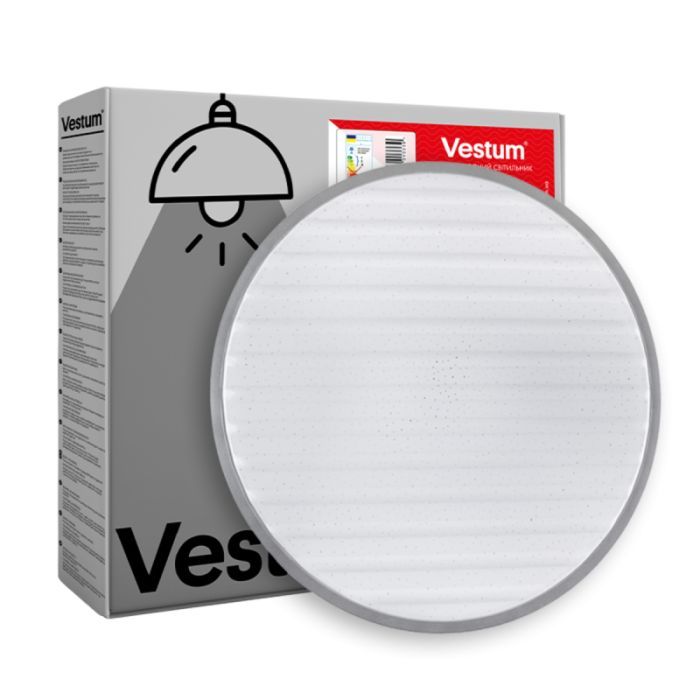 Світильник Vestum GRILL зоряне небо 30W 375*60мм 4000К метал (VS-90037)