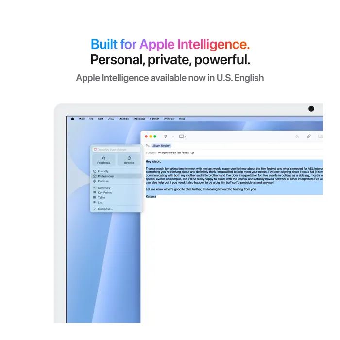 Комп'ютер Apple 24" iMac Retina 4.5K / Apple M4 (10-c/CPU, 10-c/GPU), 16, 512, Blue (MWV33UA/A) зображення 5