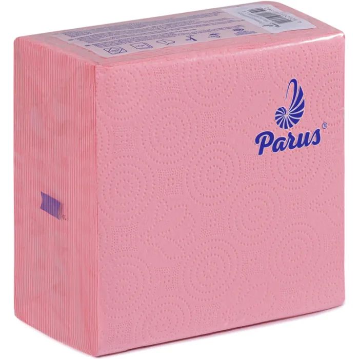 Салфетки столовые Parus 1 слой 33х33 см Розовые 100 шт. (4820205440342)