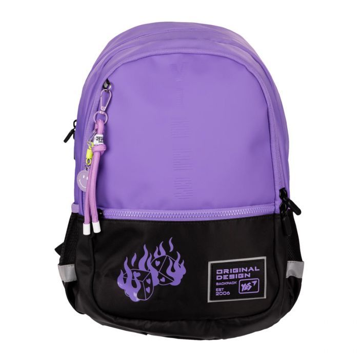 Рюкзак школьный Yes Lilac Cubes T-113 (559966) изображение 3