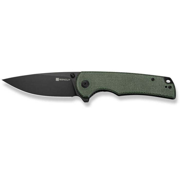 Нож Sencut Praktisk, Green Micarta, Darkwash (S24019-3)