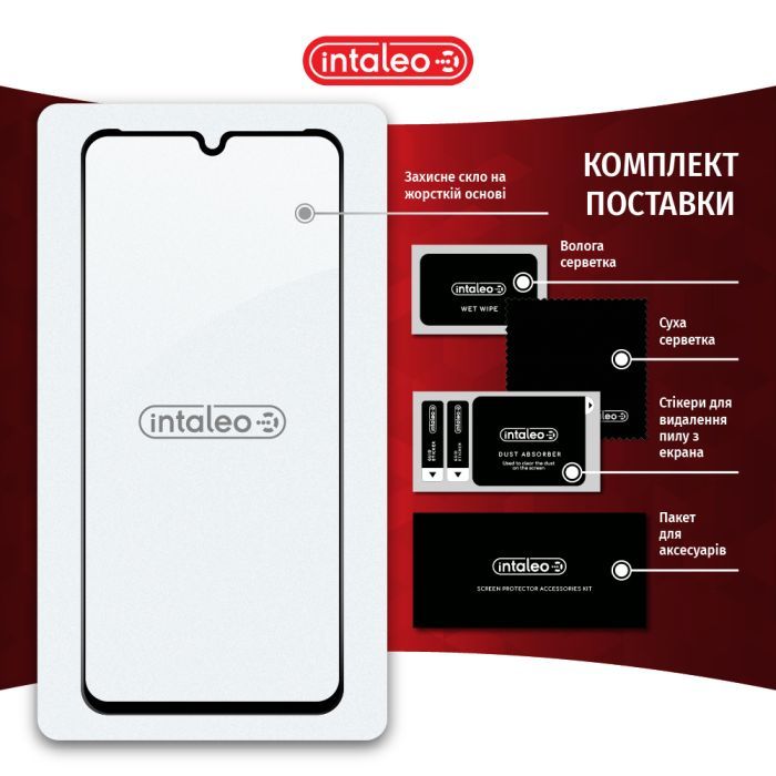 Стекло защитное Intaleo Full Glue Vivo Y21 Black (1283126526954) изображение 8