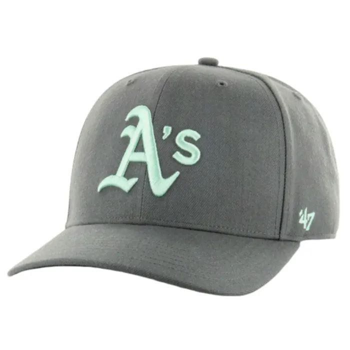 Кепка 47 Brand DP OAKLAND ATHLETICS B-CLZOE18WBP-CC графіт, бірюзовий (196895641197)
