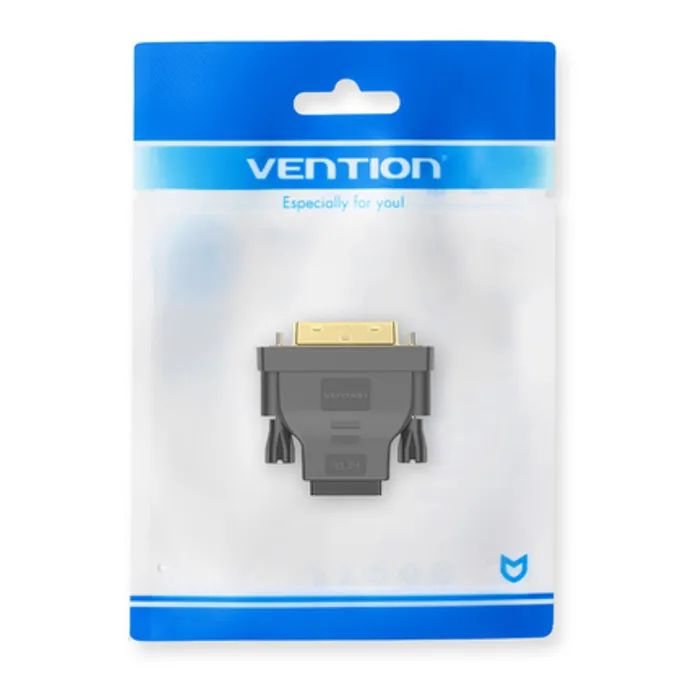 Переходник DVI(24+1) Male to HDMI Female black Vention (ECDB0) изображение 2