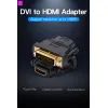 Переходник DVI(24+1) Male to HDMI Female black Vention (ECDB0) изображение 7
