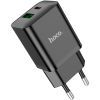 Зарядное устройство HOCO N28 Founder 1xUSB-C PD20W + 1xUSB QC3.0 Black (6931474783509) изображение 2