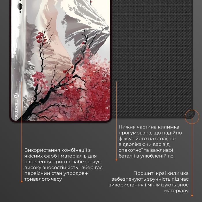 Коврик для мышки GamePro Speed/Control Gray-Pink (MP275JS) изображение 5