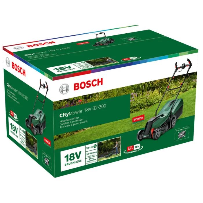 Газонокосилка Bosch CityMower 18V-32-300 18V, 32см, 31л, 30-60мм, 8.8кг (без АКБ и ЗУ) (0.600.8B9.A08) изображение 9