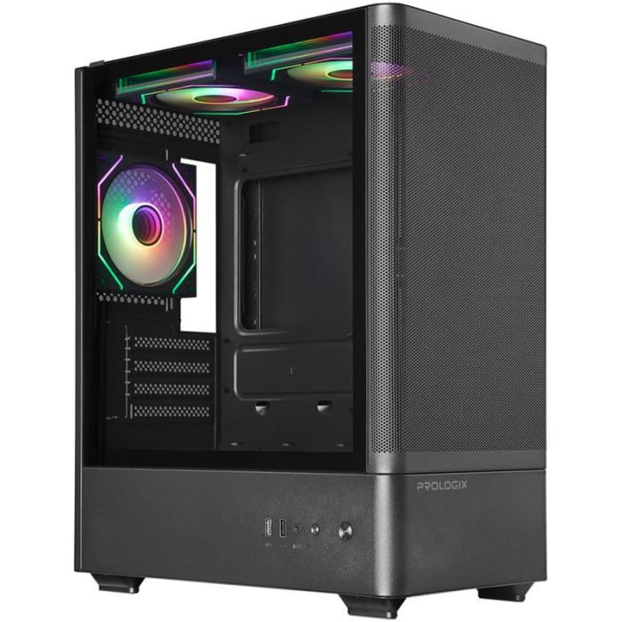 Корпус Prologix Lumi GM-01MAB Mesh Black изображение 2