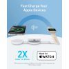 Зарядное устройство Anker MagGo Wireless Charging Pad 15W 3-in-1 Foldable White (B25M8H21) изображение 5