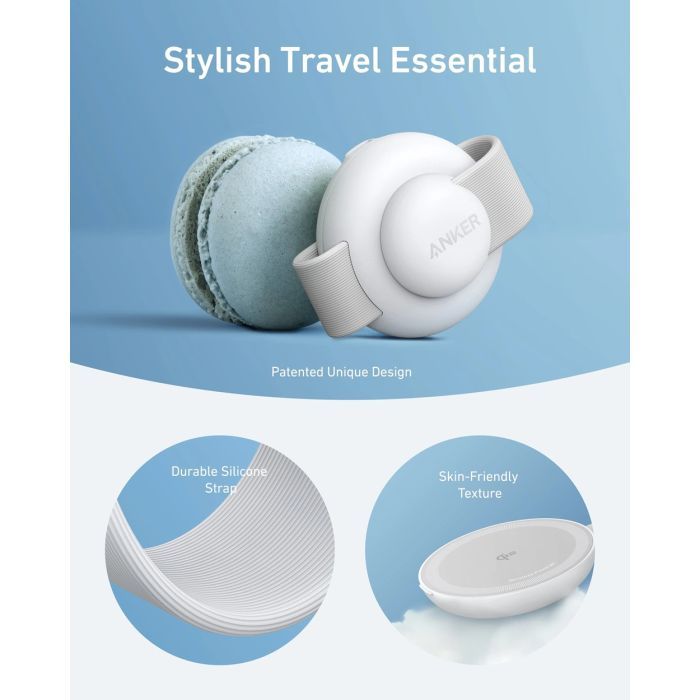 Зарядное устройство Anker MagGo Wireless Charging Pad 15W 3-in-1 Foldable White (B25M8H21) изображение 6
