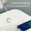 Дата кабель USB 2.0 AM to Lightning 1.2m 2.4A MFi PowerLine-Ai120 white Promate (powerline-ai120.white) изображение 6