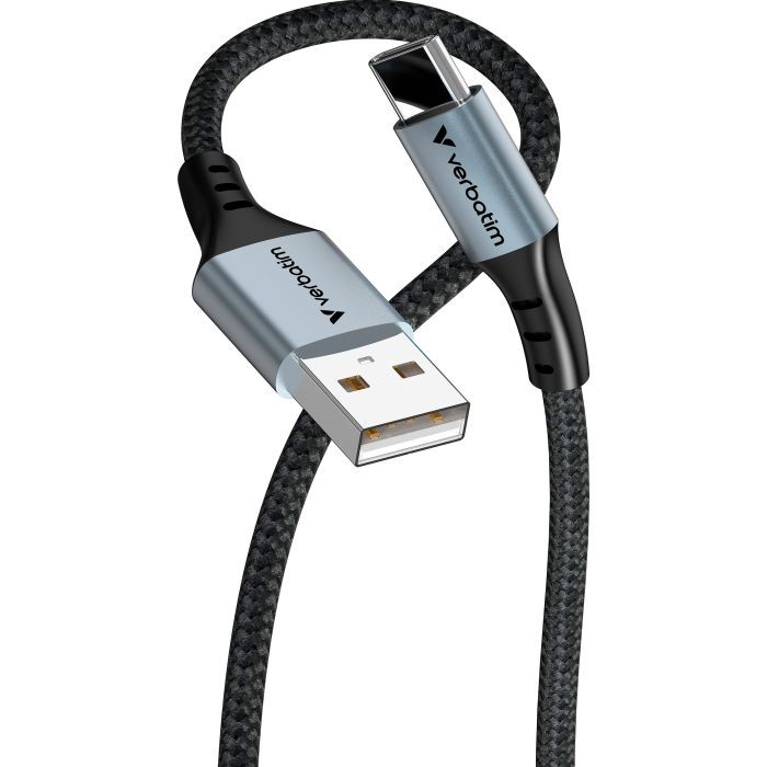 Дата кабель USB 2.0 AM to USB-C 1.2m black Verbatim (31843) изображение 2