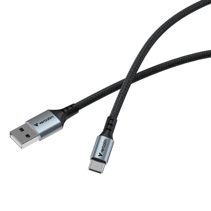 Дата кабель USB 2.0 AM to USB-C 1.2m black Verbatim (31843) изображение 3