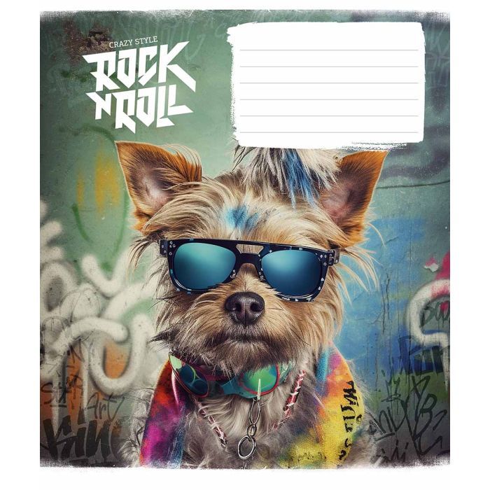 Тетрадь Школярик Rock star 12 листов клетка (012-3277K) изображение 2