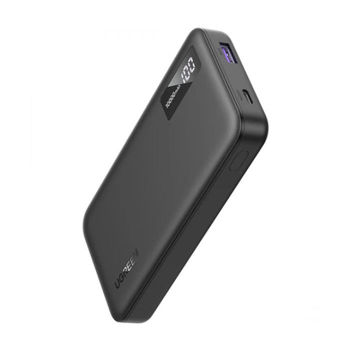 Батарея універсальна Ugreen 10000mAh 20W PD, QC/3.0, USB-A, USB-C Black (PB311) (25742)