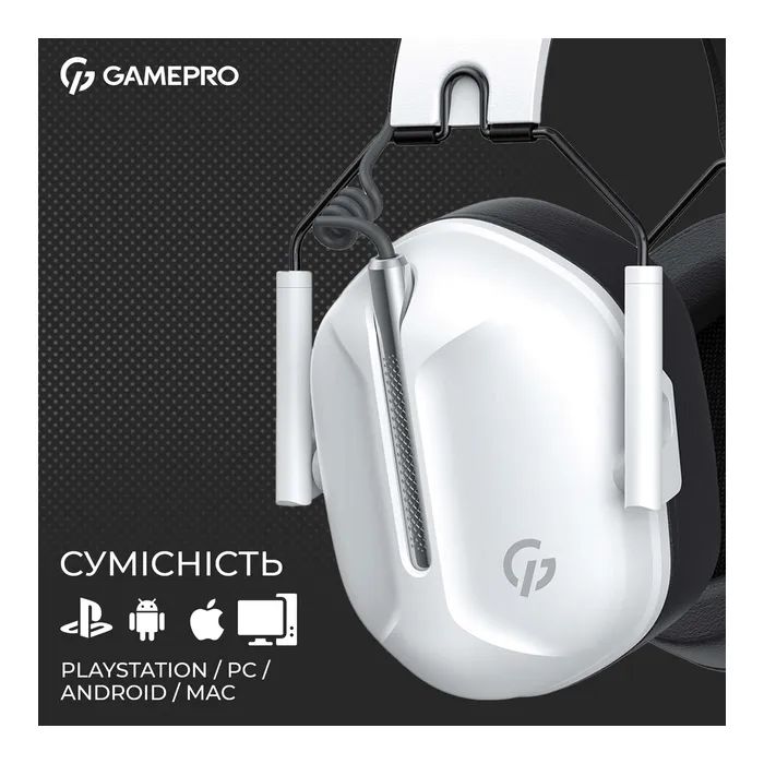 Наушники GamePro Genesis Hunter White (HS1350W) изображение 11
