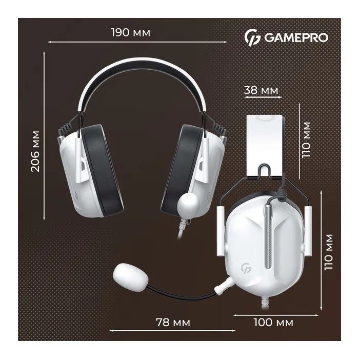 Наушники GamePro Genesis Hunter White (HS1350W) изображение 12
