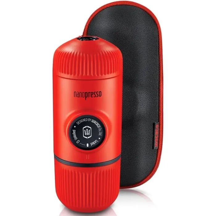 Кавоварка кемпінгова Wacaco Nanopresso з чохлом сіра (WNANOGRcase)