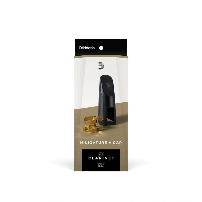 Лигатура для кларнета D'Addario H-Ligature & Cap For Bb Clarinet Gold-Plated (HCL1G) изображение 3