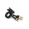 Дата кабель USB 2.0 AM to Lightning 1.0m 3.0A black gold PZX (V-165) изображение 4