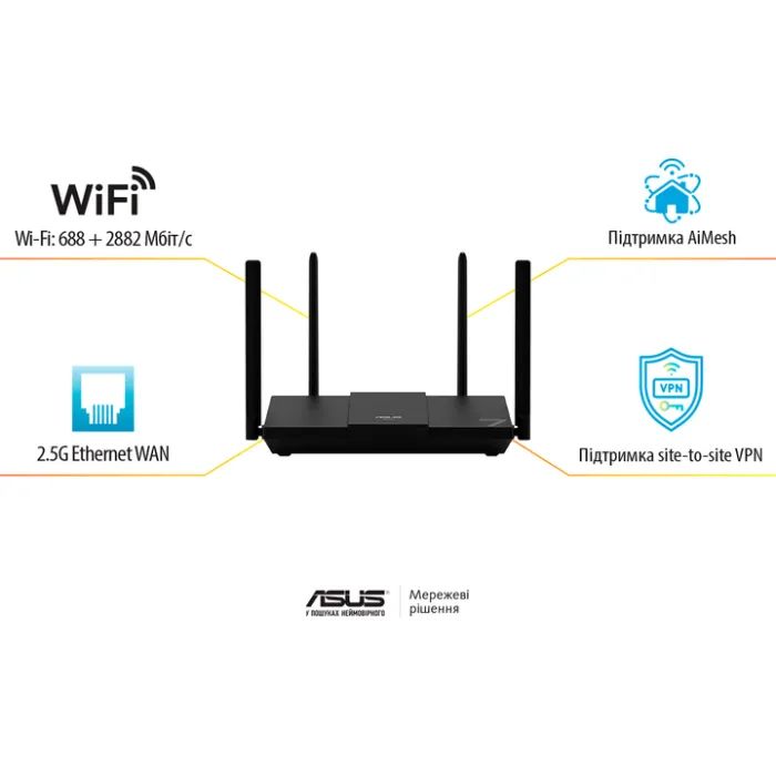 Маршрутизатор ASUS RT-BE50 (90IG09U0-MO3S00) изображение 10