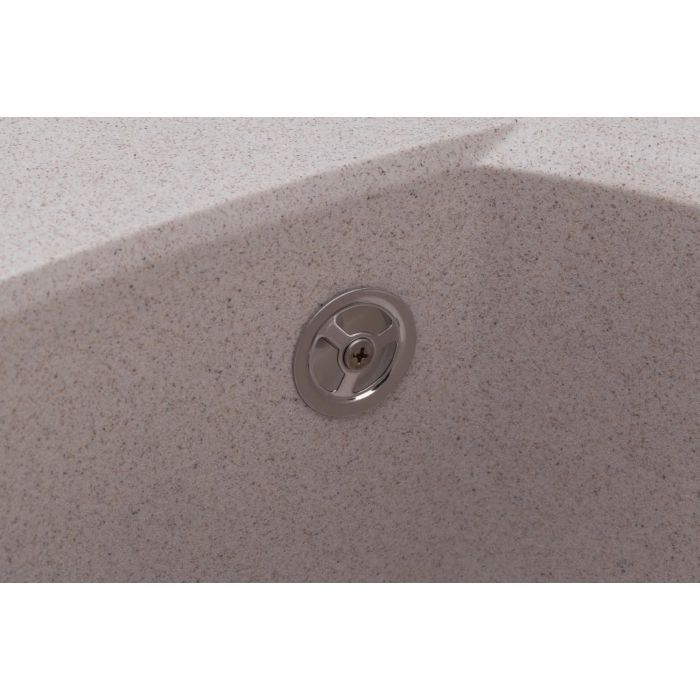 Мойка кухонная GRANADO RONDA ivory з сифоном (470*490mm.) (gr2204) изображение 7