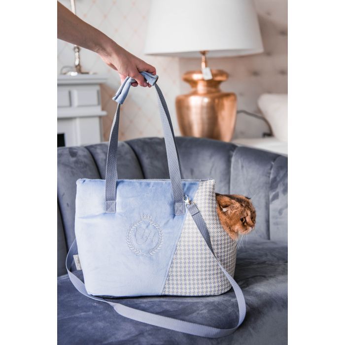 Переноска для животных Chloe's Home Porto 43x27x17 см синяя (CLH1257) изображение 2